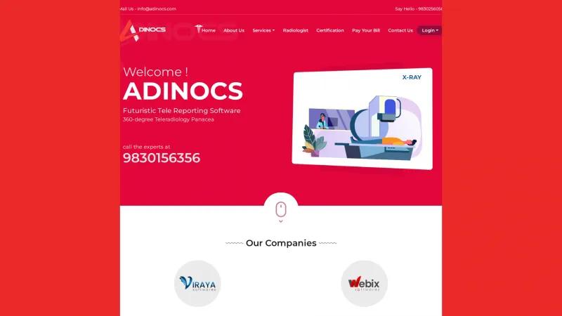 Homepage of Adinocs