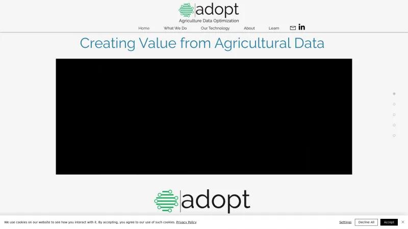 Homepage of Adopt