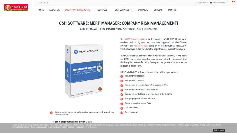 Homepage of MERP-Manager