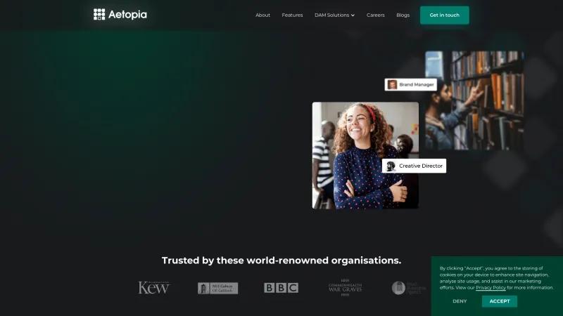 Homepage of Aetopia