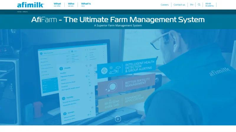 Homepage of AfiFarm