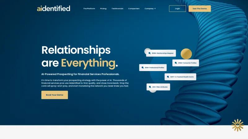 Homepage of Aidentified