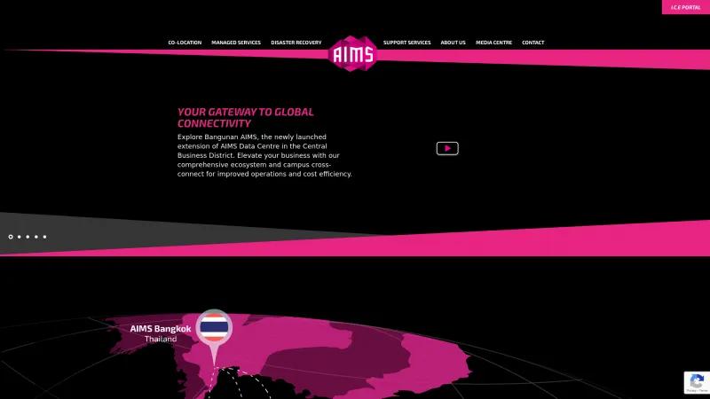 Homepage of AIMS Data Centre