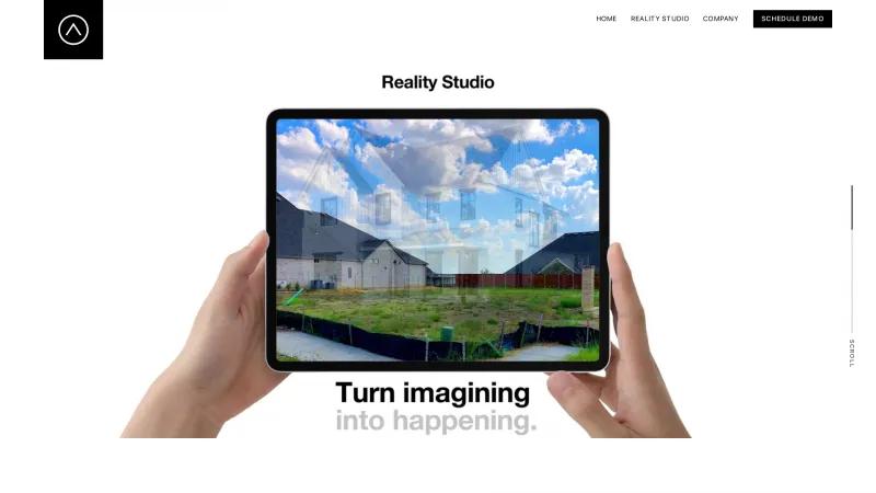 Homepage of Aireal Reality Studio