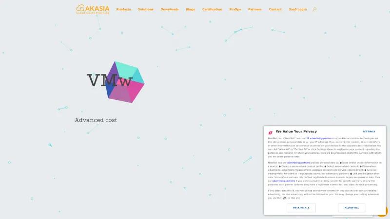 Homepage of Akasia Infrastructure Modeler