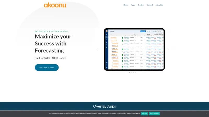 Homepage of Akoonu