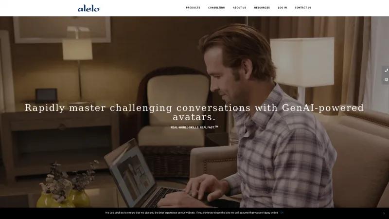 Homepage of Alelo