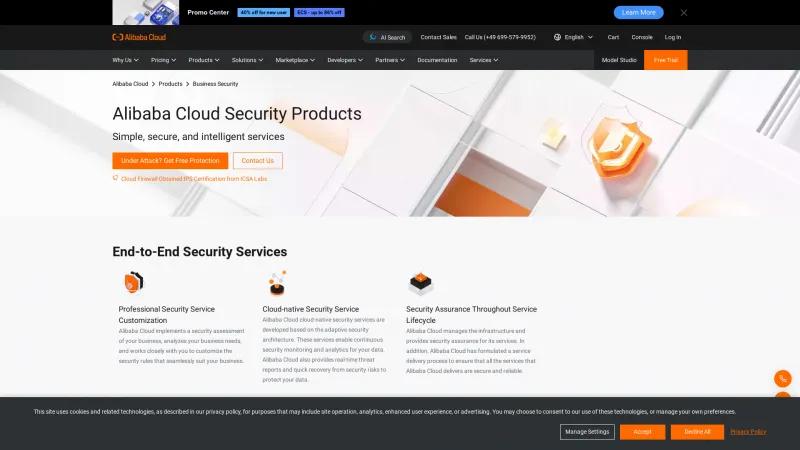 Homepage of Alibaba Cloud Security Scanner