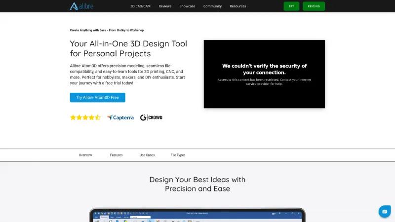 Homepage of Alibre Atom3D