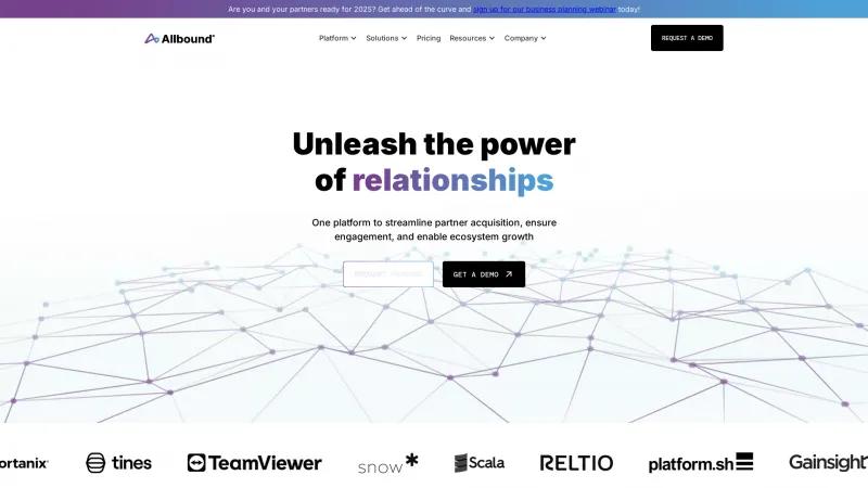 Homepage of Allbound