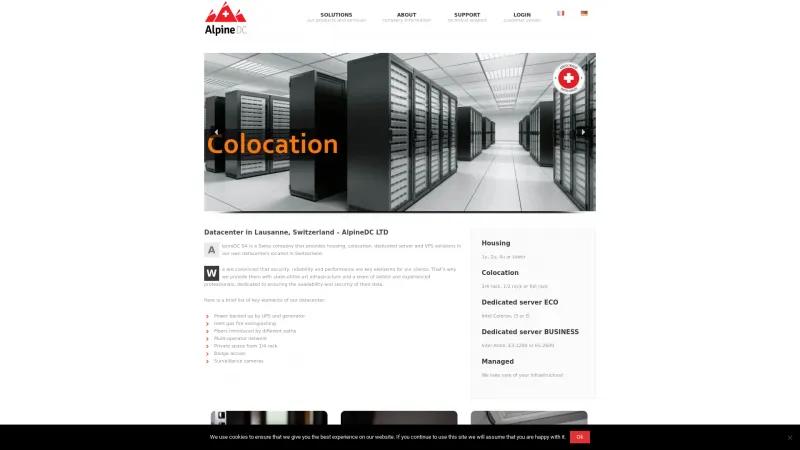 Homepage of AlpineDC