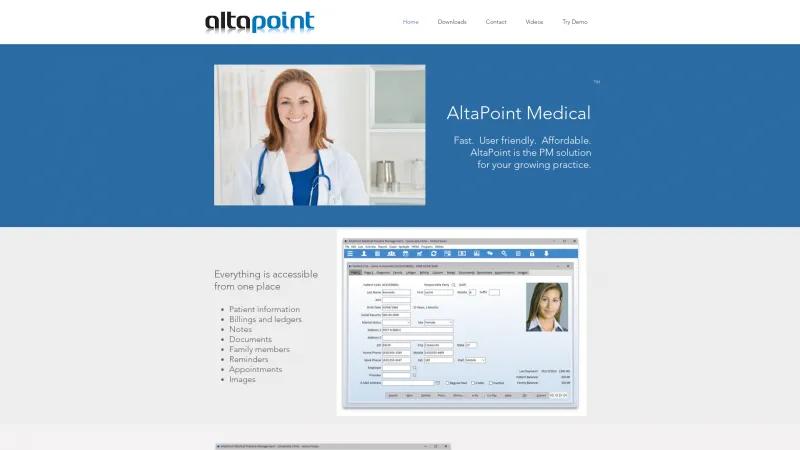 Homepage of AltaPoint