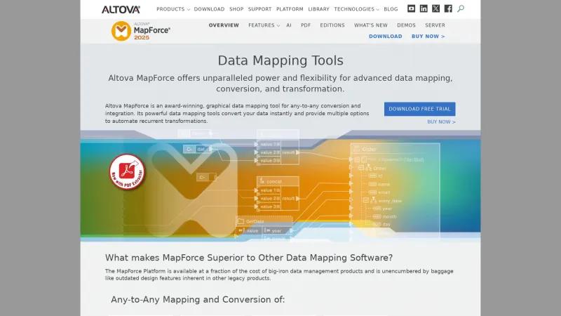 Homepage of Altova MapForce
