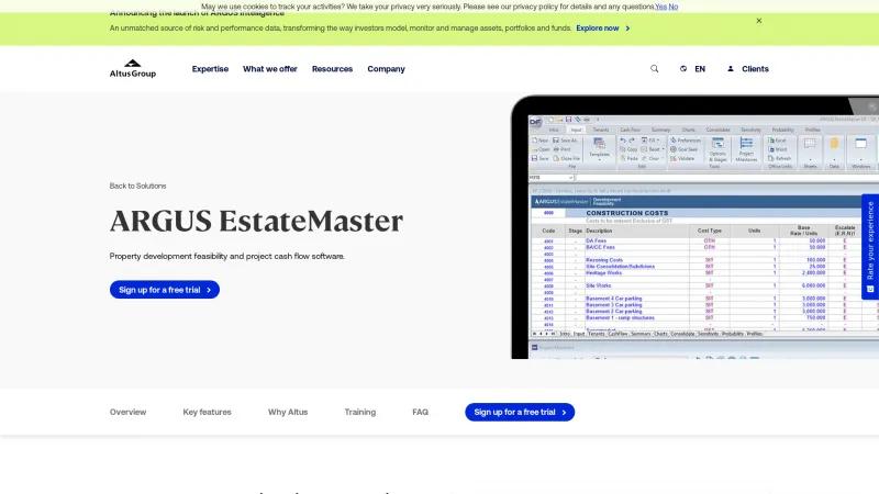 Homepage of ARGUS EstateMaster