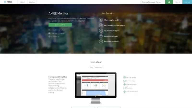 Homepage of AMEE