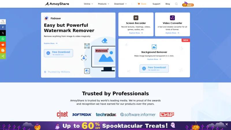 Homepage of AnyErase