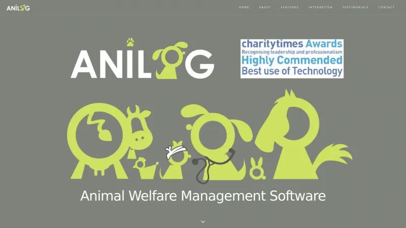 Homepage of AniLog