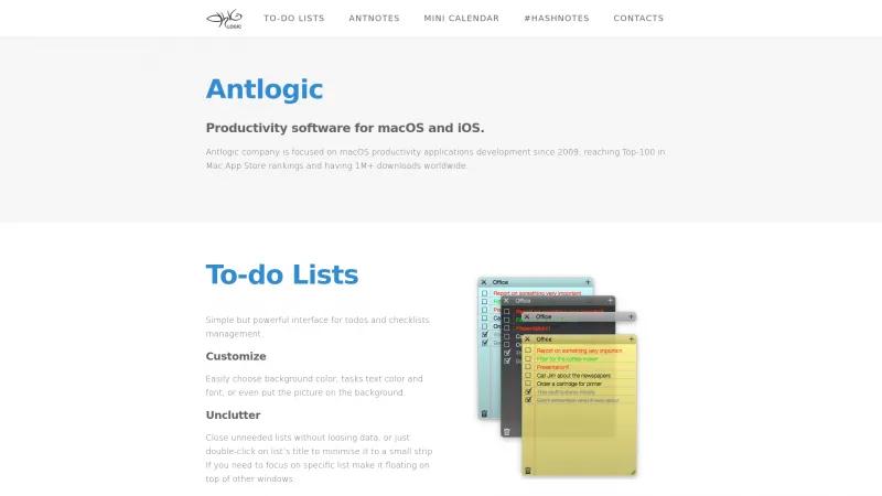 Homepage of Hashnotes