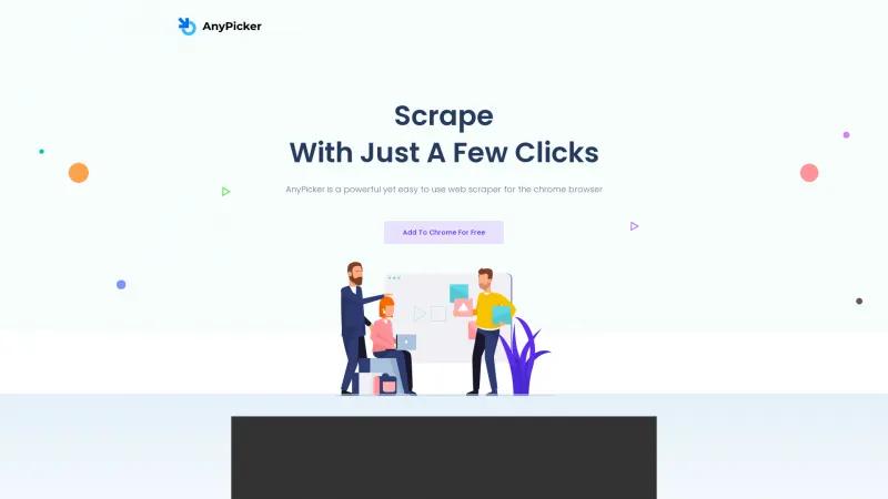 Homepage of AnyPicker