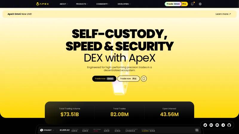 Homepage of ApeX Pro