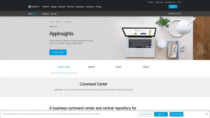 Homepage of AppInsights