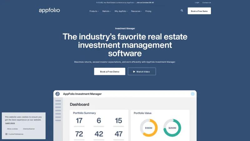 Homepage of AppFolio Investment Management