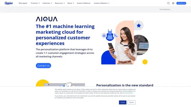 Homepage of AIQUA