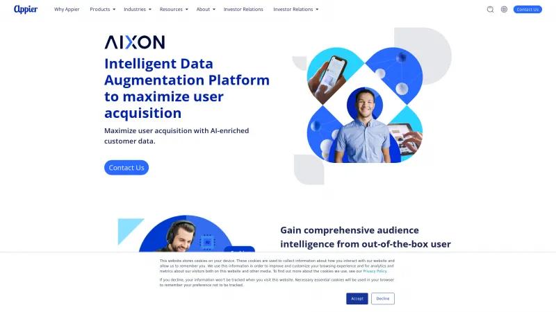 Homepage of AIXON