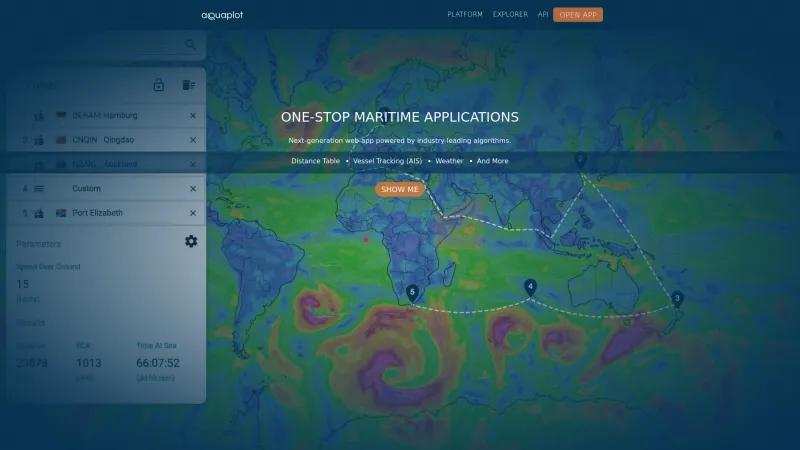 Homepage of Aquaplot Explorer