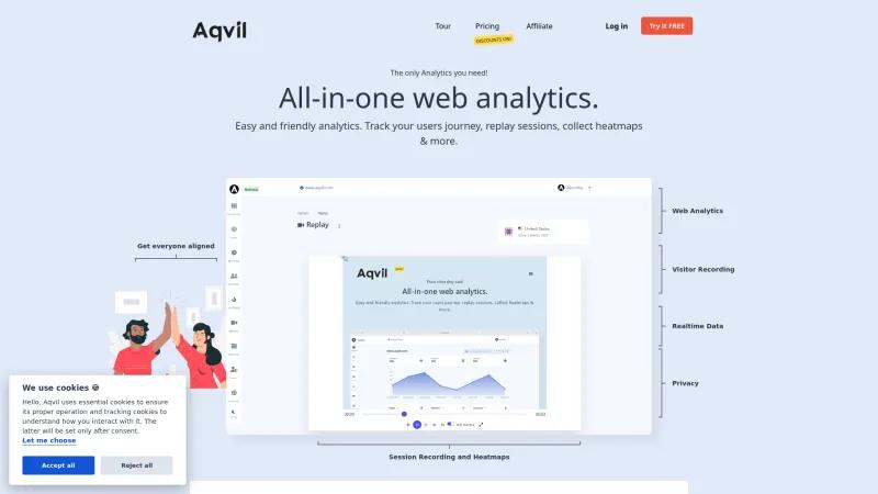 Homepage of Aqvil