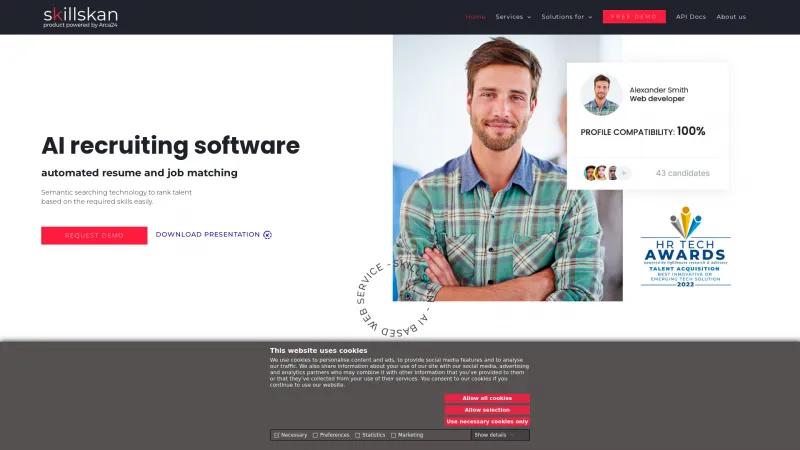 Homepage of Skillskan