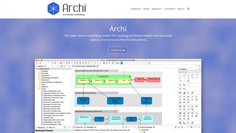 Homepage of Archi