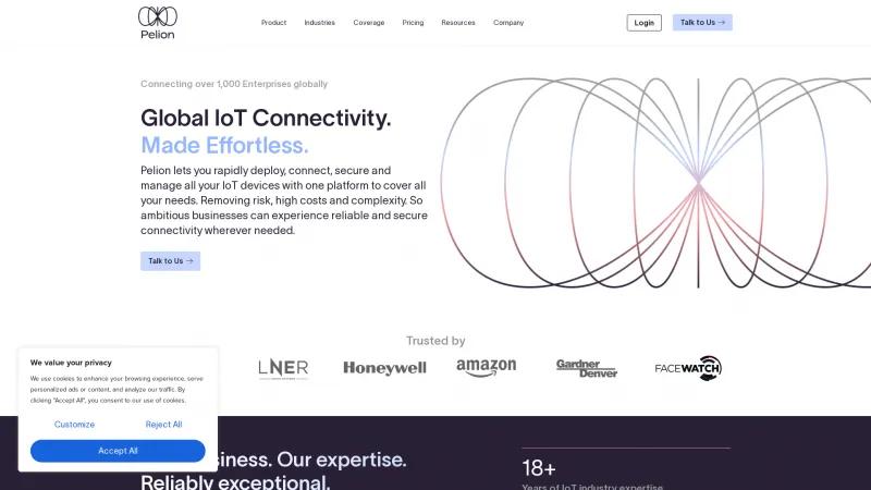 Homepage of Pelion IoT Platform