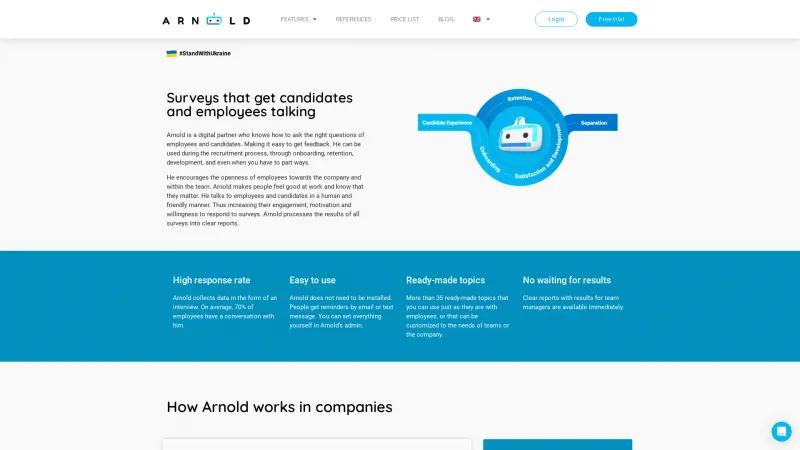 Homepage of Arnold