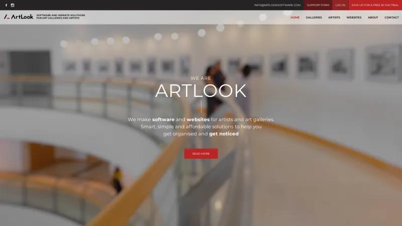 Homepage of Artlook