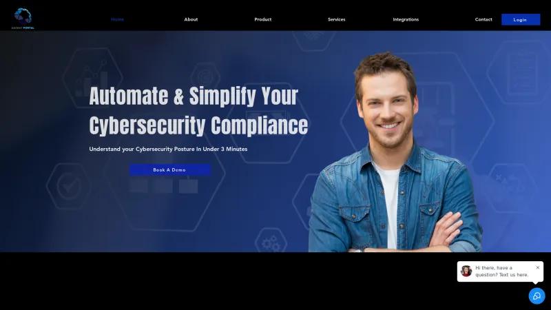 Homepage of ASCENT Security and Compliance Portal