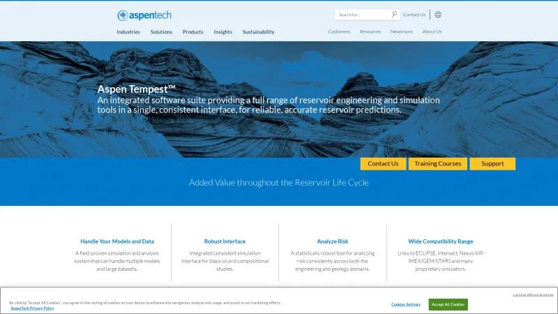 Homepage of Aspen Tempest