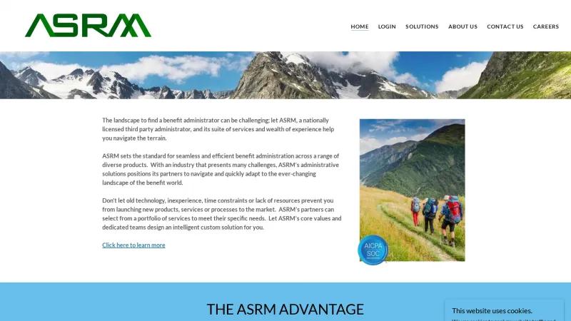 Homepage of ASRM