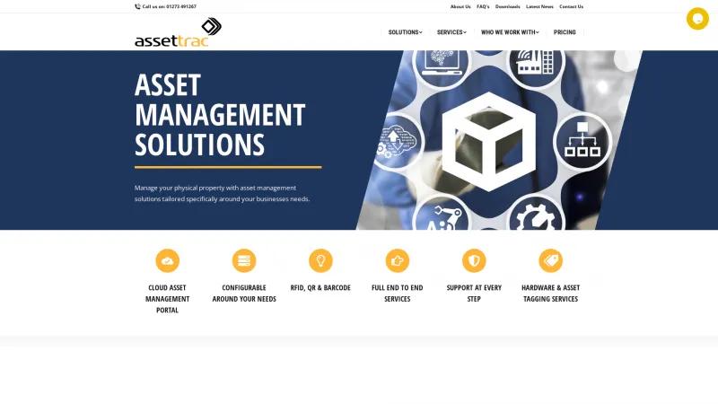 Homepage of Assettrac