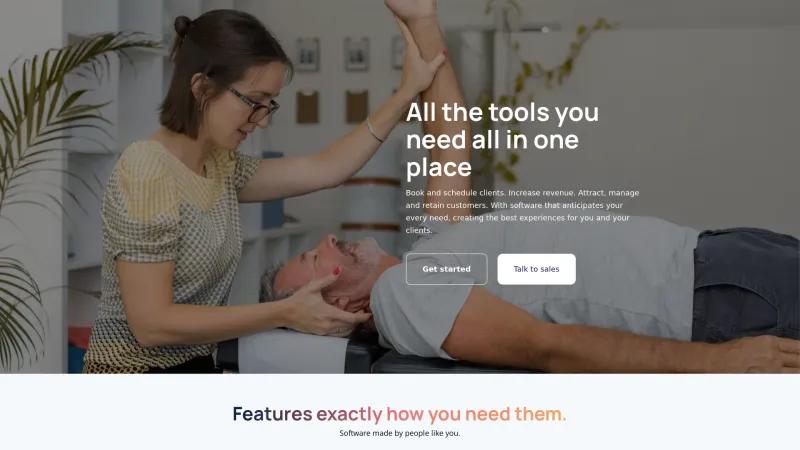 Homepage of Atlas Chiropractic Software