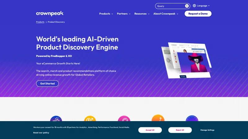 Homepage of Attraqt