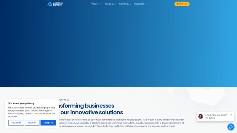 Homepage of AdSuite