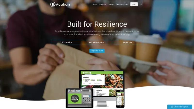 Homepage of Auphan Dining