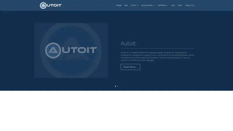 Homepage of AutoIt