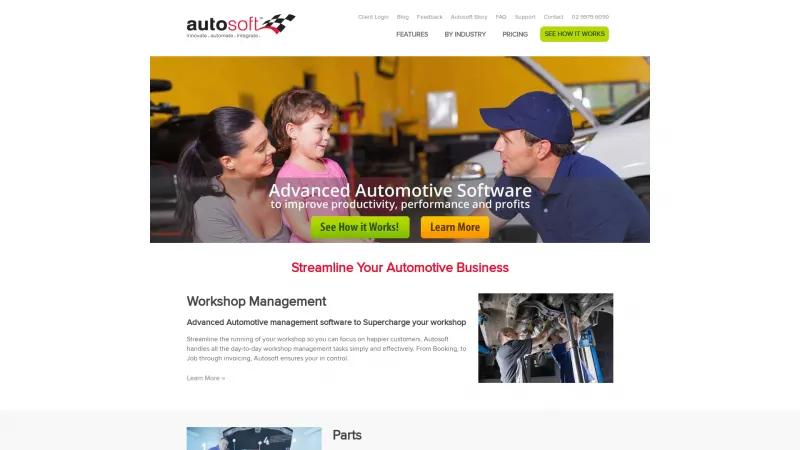 Homepage of Autosoft