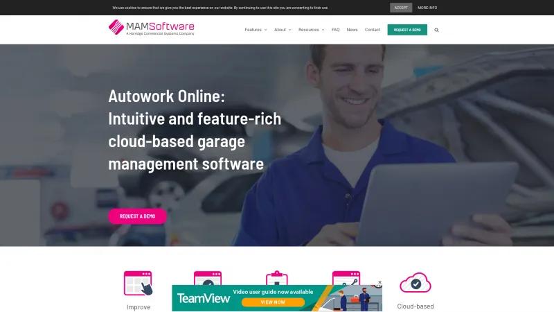 Homepage of MAM Autowork Online