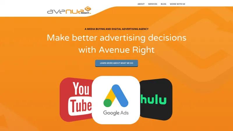 Homepage of Avenue Right