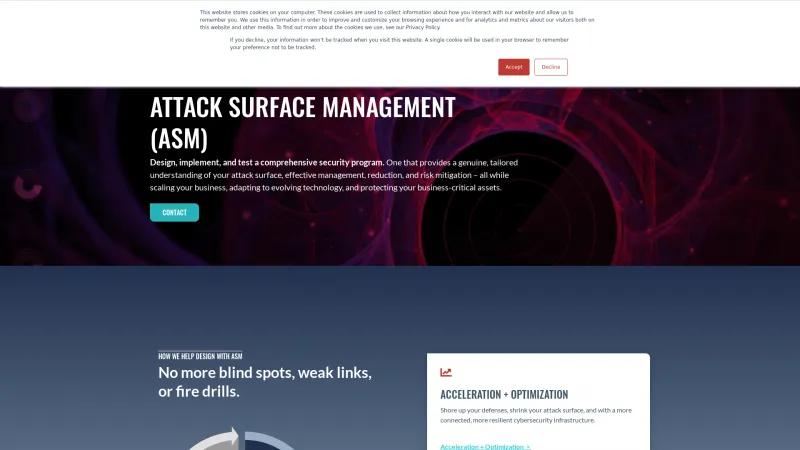 Homepage of Avertium