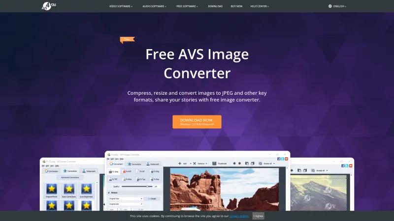 Homepage of AVS Image Converter