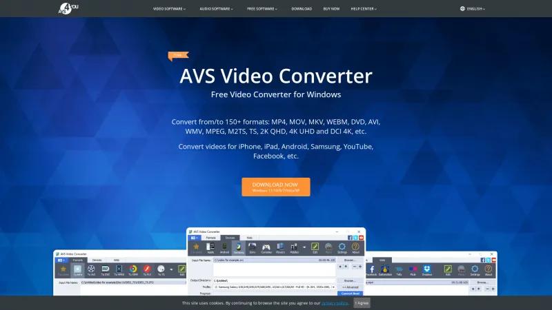 Homepage of AVS Video Converter